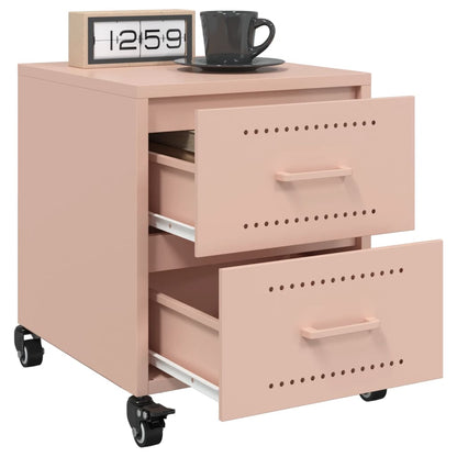 Bedside Cabinets 2 pcs Pink 36x39x43.5 cm Steel