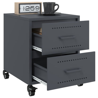 Bedside Cabinets 2 pcs Anthracite 36x39x43.5 cm Steel