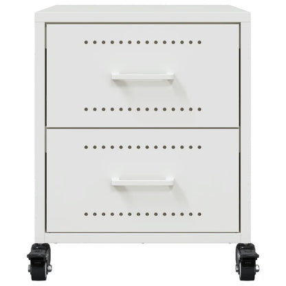 Bedside Cabinets 2 pcs White 36x39x43.5 cm Steel