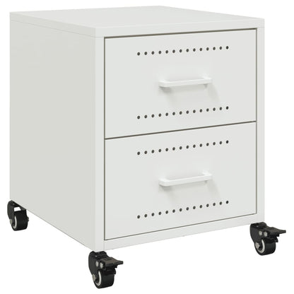 Bedside Cabinets 2 pcs White 36x39x43.5 cm Steel