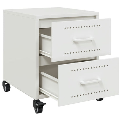 Bedside Cabinets 2 pcs White 36x39x43.5 cm Steel