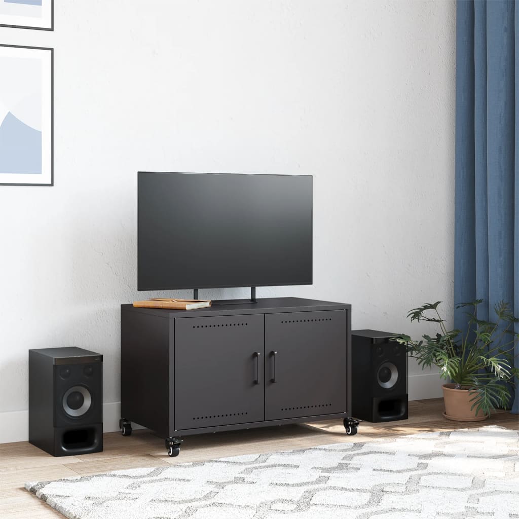 TV Cabinet Black 68x39x43.5 cm Steel