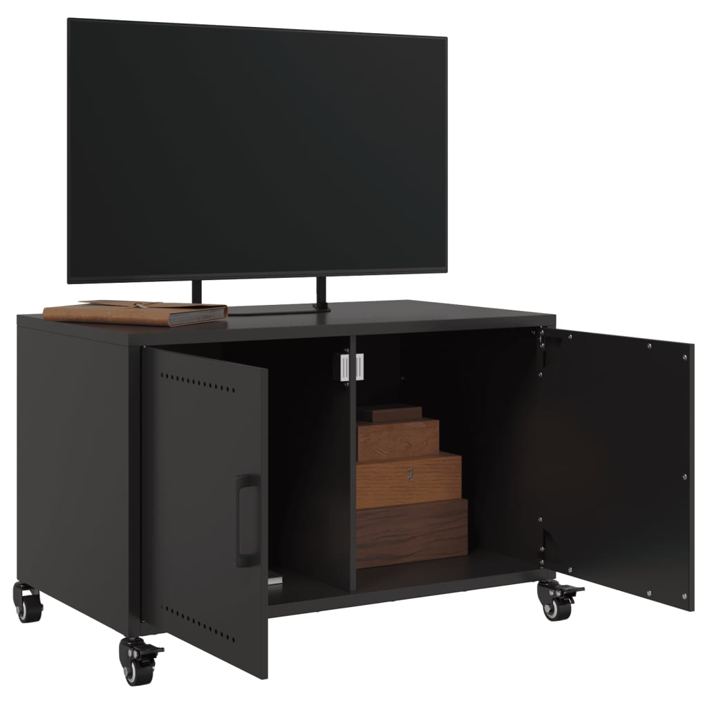 TV Cabinet Black 68x39x43.5 cm Steel