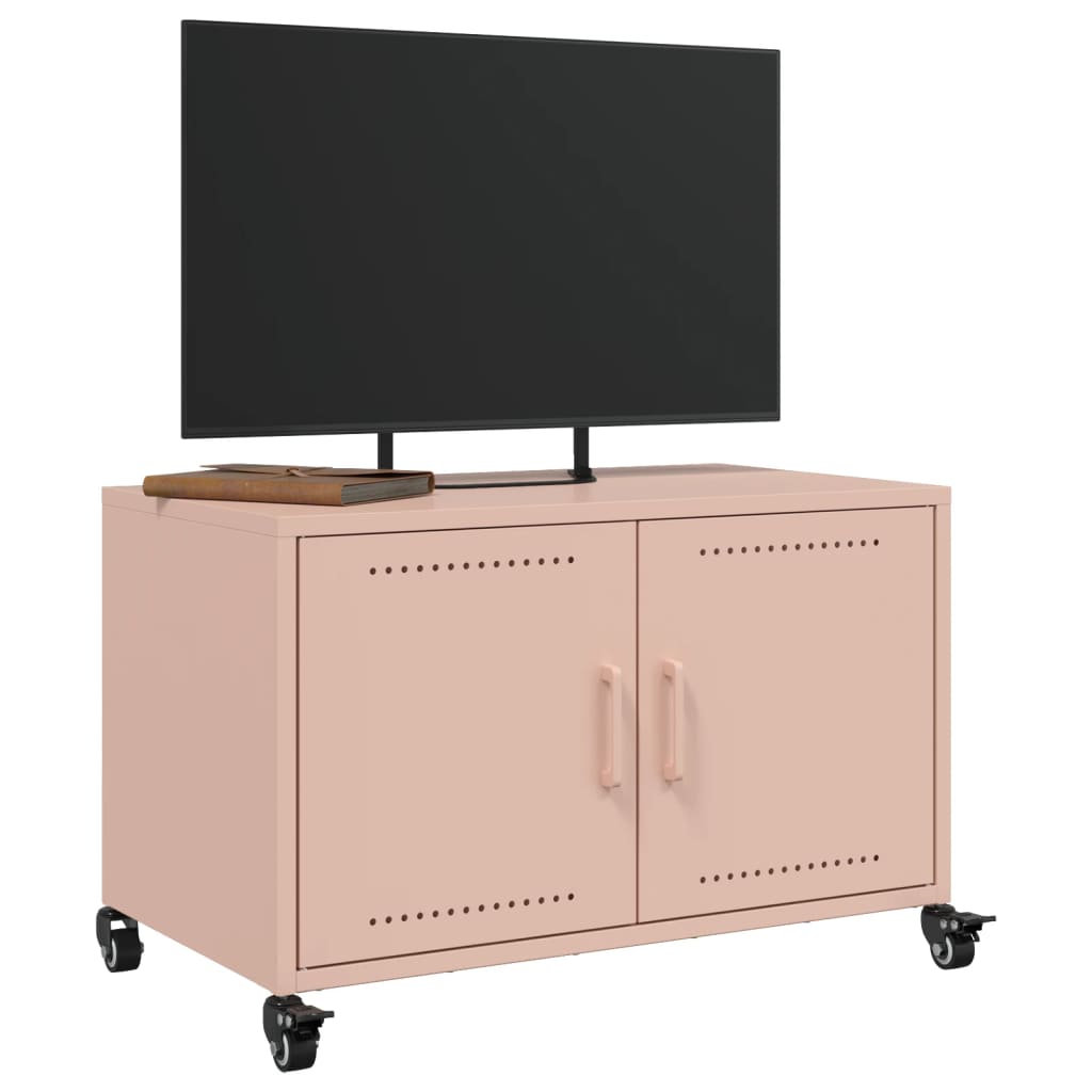 TV Cabinet Pink 68x39x43.5 cm Steel