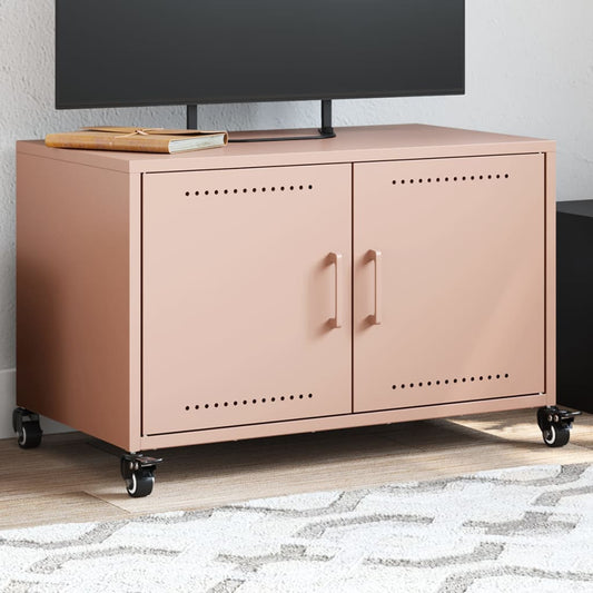 TV Cabinet Pink 68x39x43.5 cm Steel
