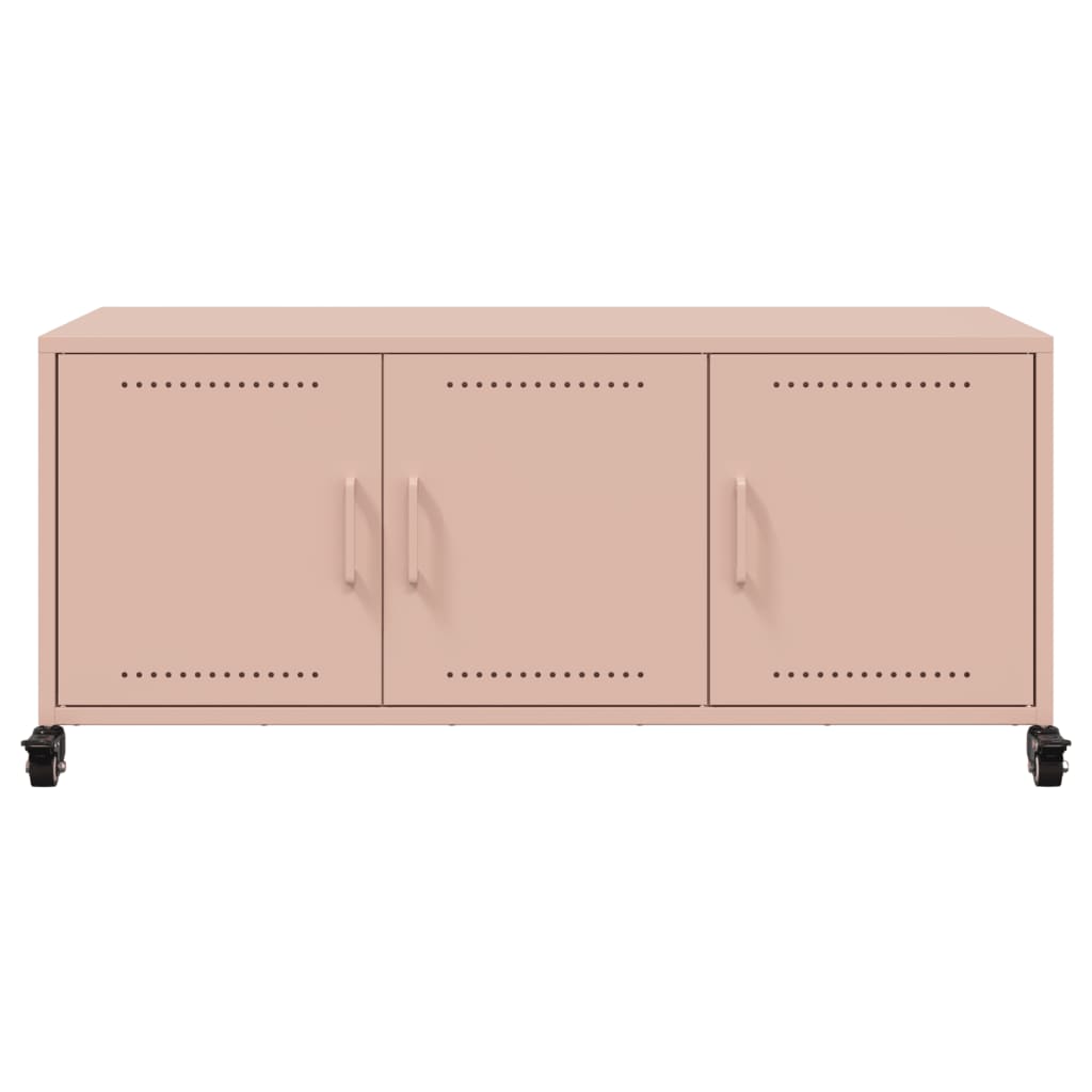TV Cabinet Pink 100.5x39x43.5 cm Steel