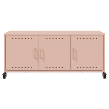 TV Cabinet Pink 100.5x39x43.5 cm Steel