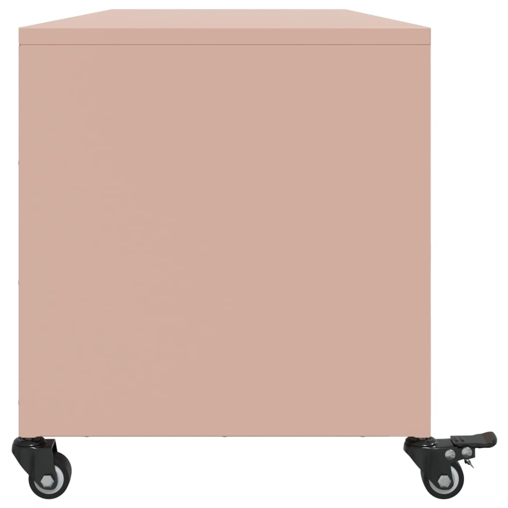 TV Cabinet Pink 100.5x39x43.5 cm Steel