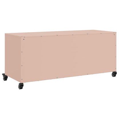 TV Cabinet Pink 100.5x39x43.5 cm Steel