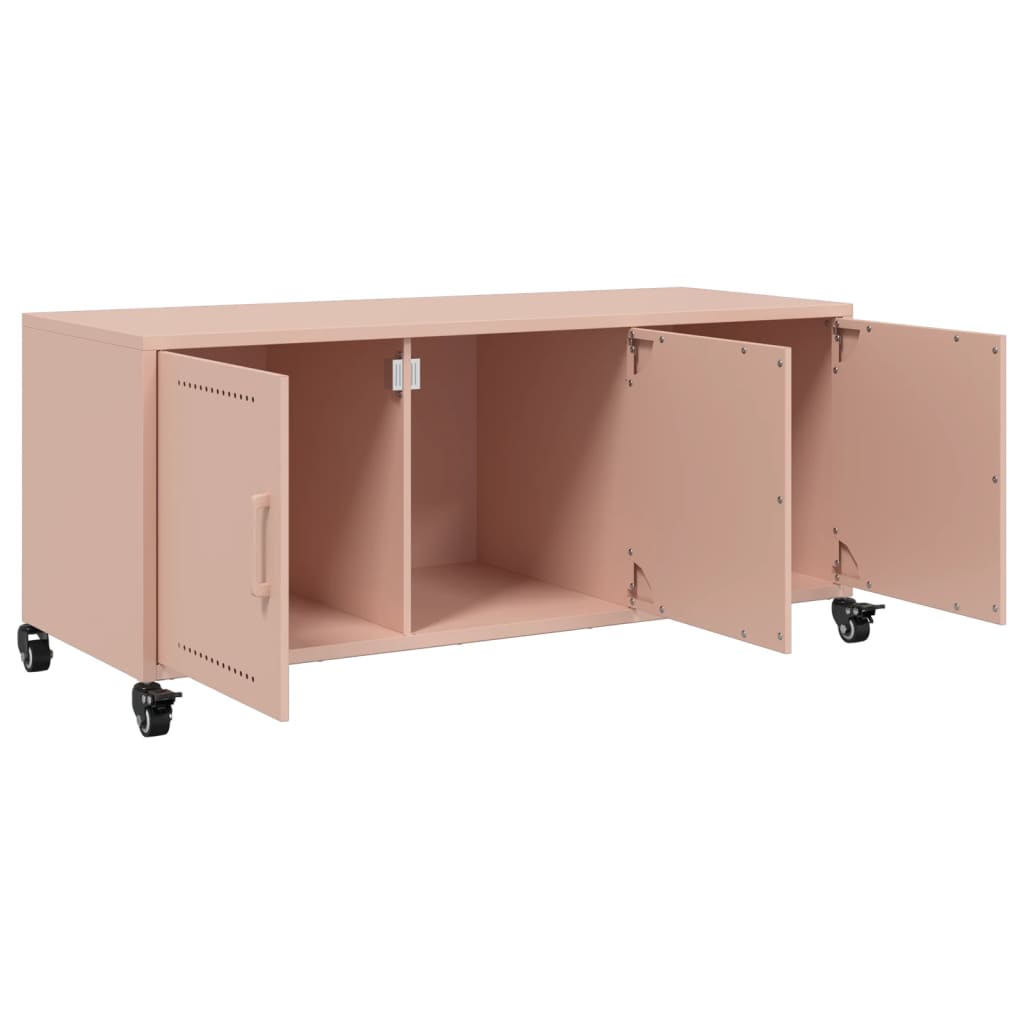 TV Cabinet Pink 100.5x39x43.5 cm Steel