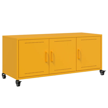 TV Cabinet Mustard Yellow 100.5x39x43.5 cm Steel