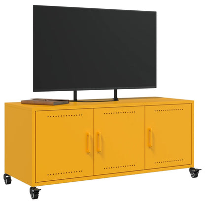 TV Cabinet Mustard Yellow 100.5x39x43.5 cm Steel