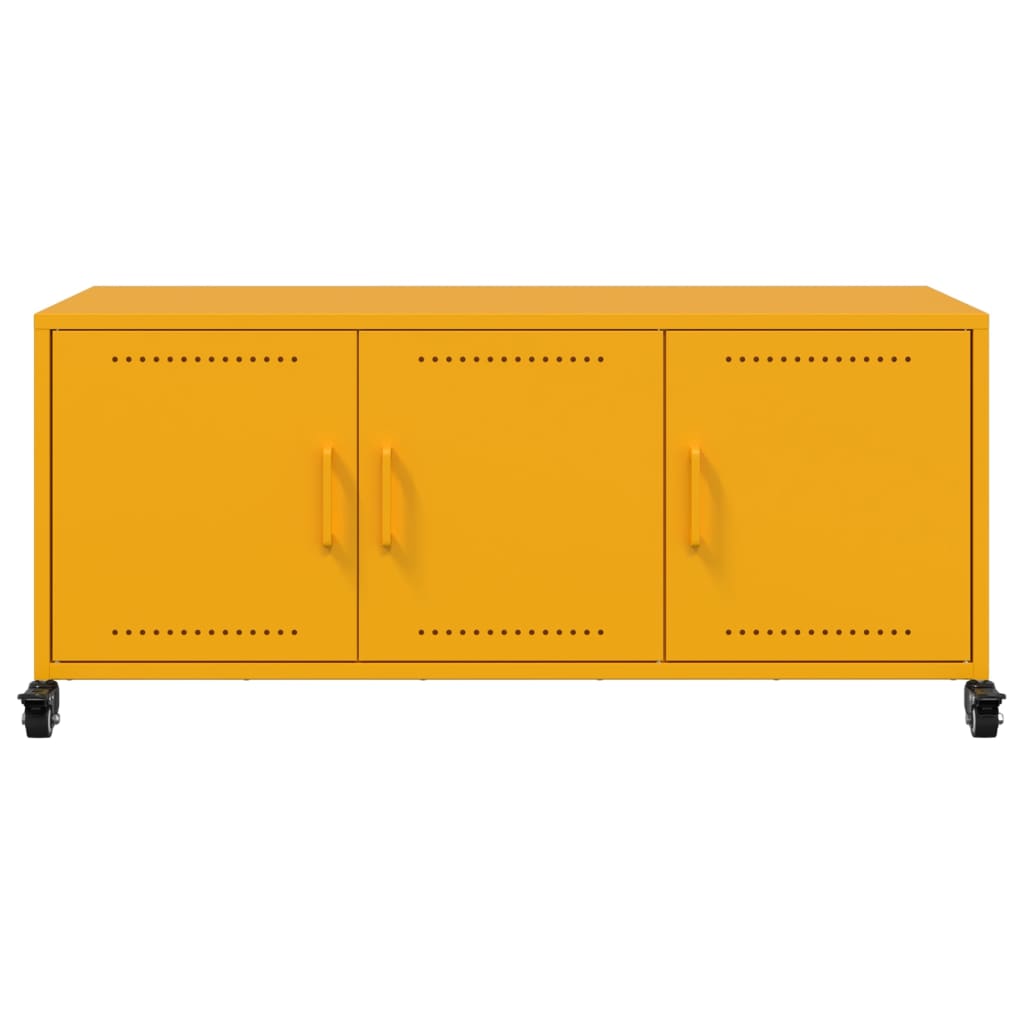 TV Cabinet Mustard Yellow 100.5x39x43.5 cm Steel