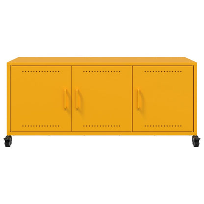 TV Cabinet Mustard Yellow 100.5x39x43.5 cm Steel