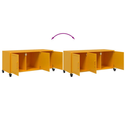 TV Cabinet Mustard Yellow 100.5x39x43.5 cm Steel