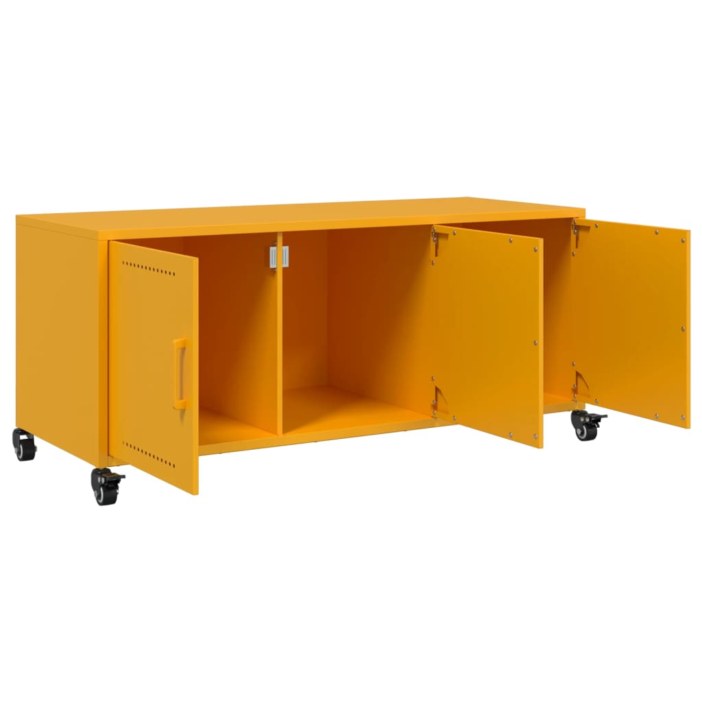 TV Cabinet Mustard Yellow 100.5x39x43.5 cm Steel