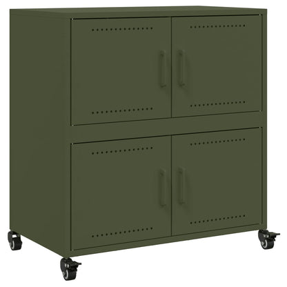 Sideboard Olive Green 68x39x72 cm Steel