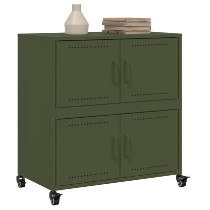 Sideboard Olive Green 68x39x72 cm Steel