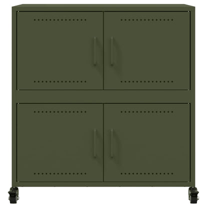 Sideboard Olive Green 68x39x72 cm Steel