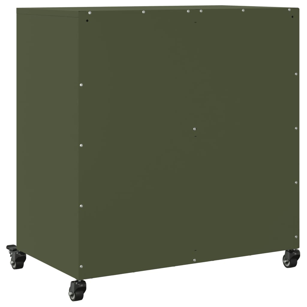 Sideboard Olive Green 68x39x72 cm Steel