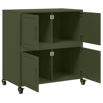 Sideboard Olive Green 68x39x72 cm Steel