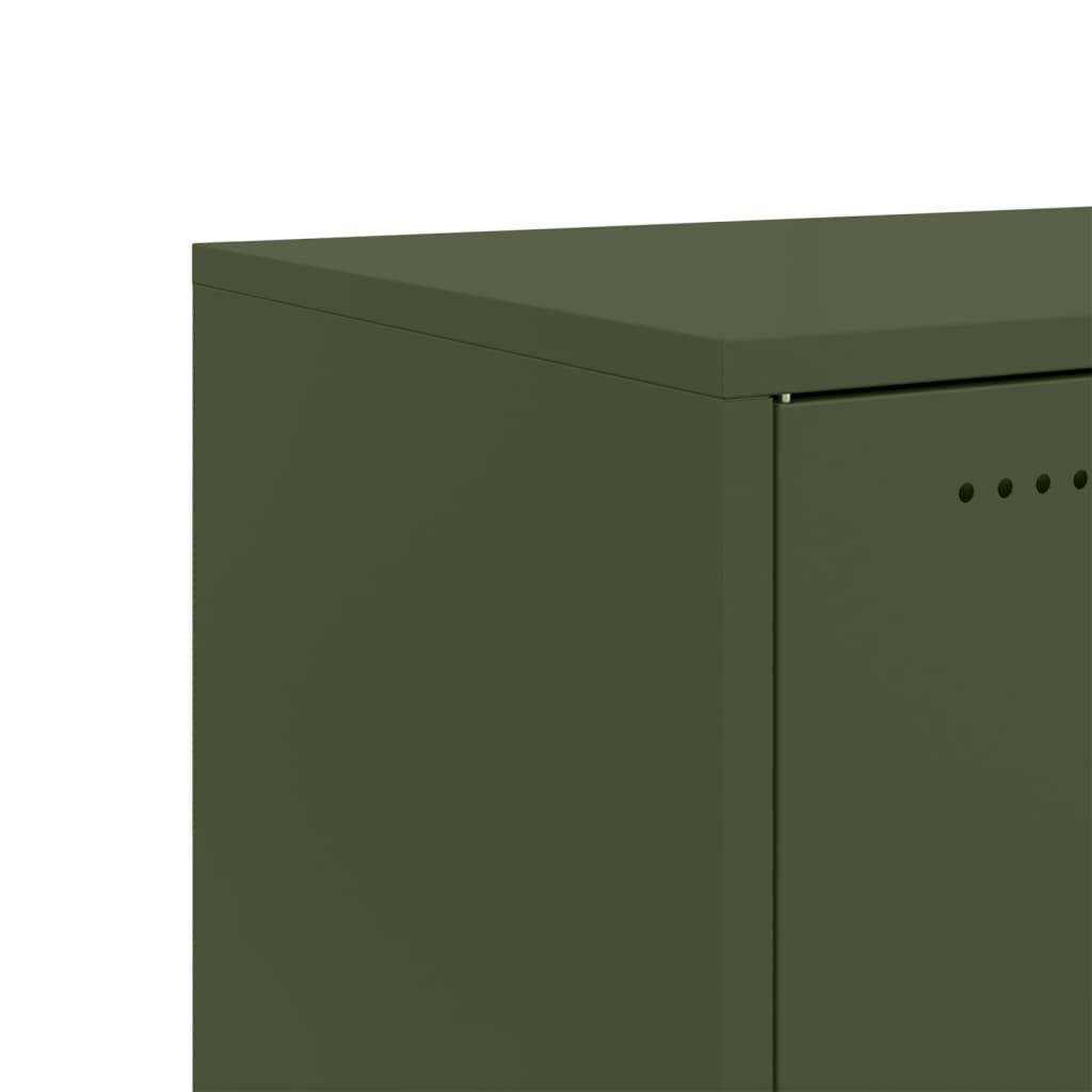 Sideboard Olive Green 68x39x72 cm Steel