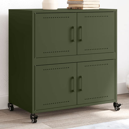 Sideboard Olive Green 68x39x72 cm Steel