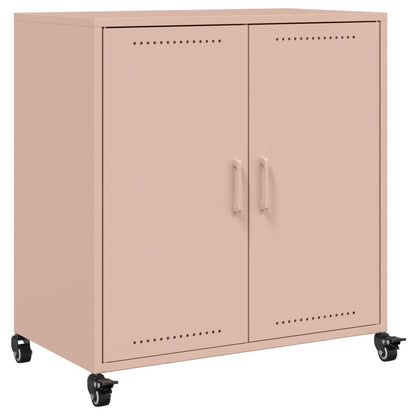 Sideboard Pink 68.5x39x72 cm Steel