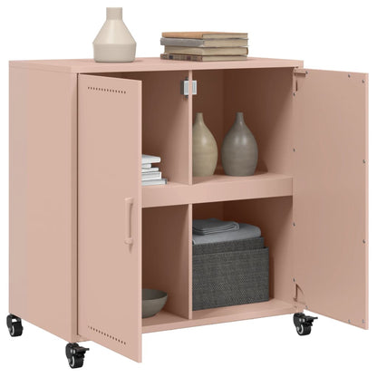 Sideboard Pink 68.5x39x72 cm Steel