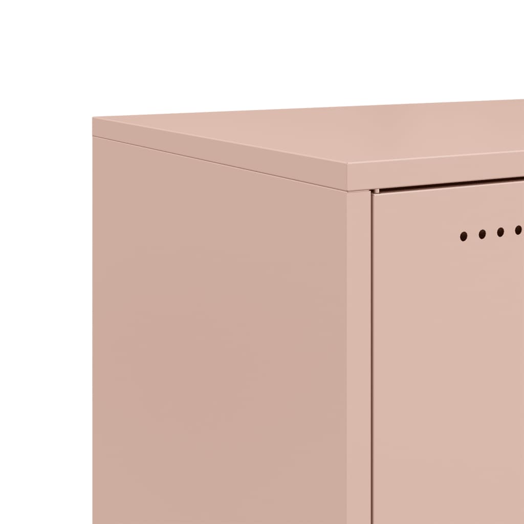 Sideboard Pink 68.5x39x72 cm Steel