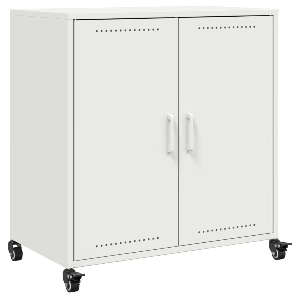 Sideboard White 68.5x39x72 cm Steel