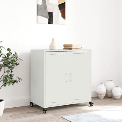 Sideboard White 68.5x39x72 cm Steel