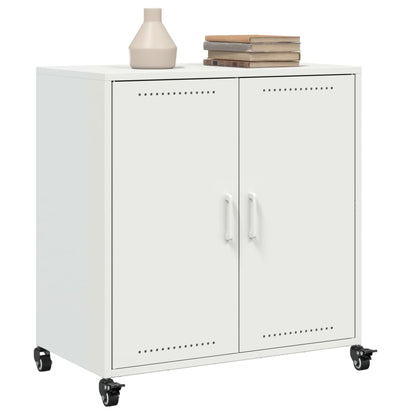 Sideboard White 68.5x39x72 cm Steel