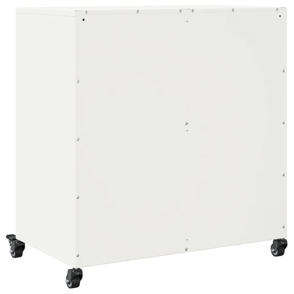 Sideboard White 68.5x39x72 cm Steel