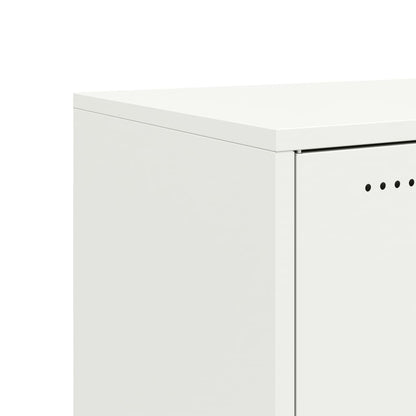 Sideboard White 68.5x39x72 cm Steel