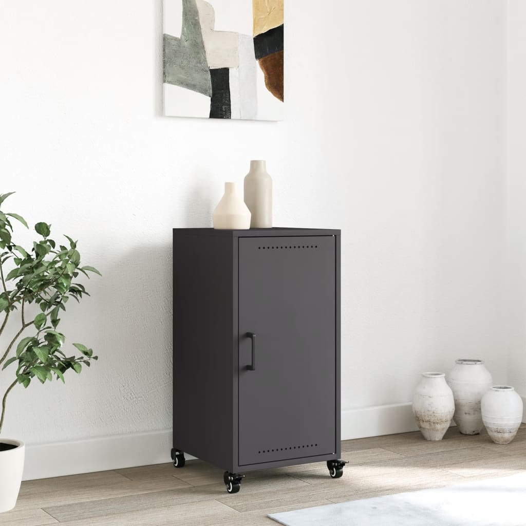 Sideboard Black 36x39x72 cm Steel