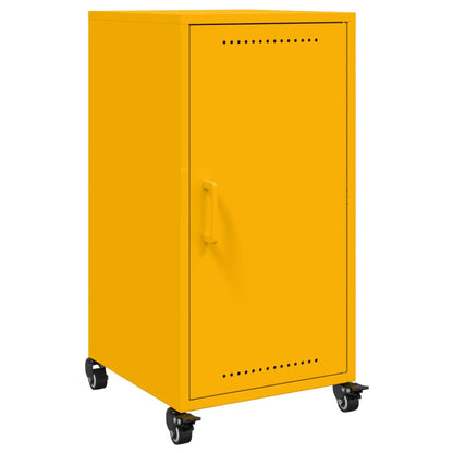 Sideboard Mustard Yellow 36x39x72 cm Steel