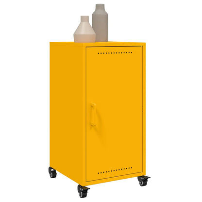 Sideboard Mustard Yellow 36x39x72 cm Steel