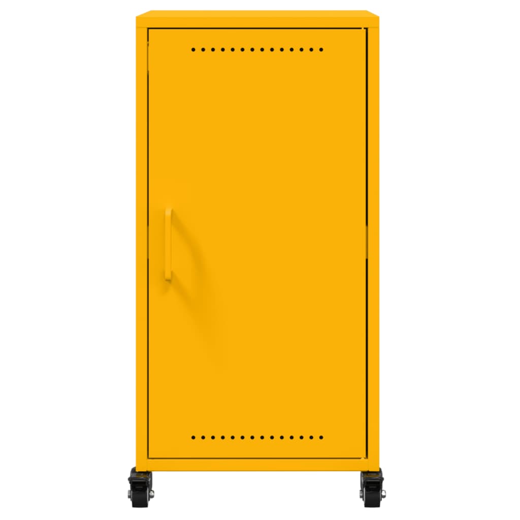 Sideboard Mustard Yellow 36x39x72 cm Steel