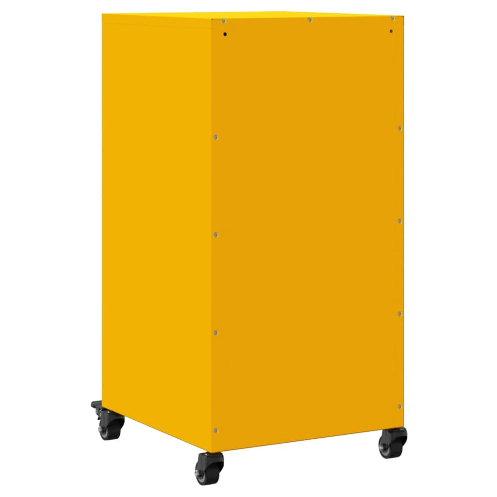 Sideboard Mustard Yellow 36x39x72 cm Steel