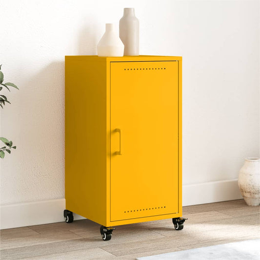 Sideboard Mustard Yellow 36x39x72 cm Steel