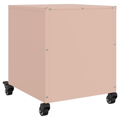 Bedside Cabinet Pink 36x39x43.5 cm Steel