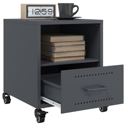 Bedside Cabinet Anthracite 36x39x43.5 cm Steel