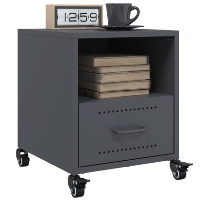 Bedside Cabinet Anthracite 36x39x43.5 cm Steel