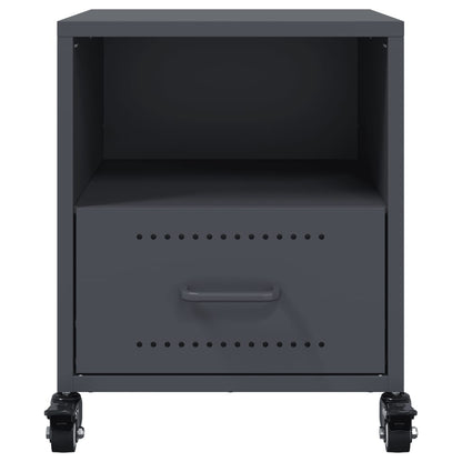 Bedside Cabinet Anthracite 36x39x43.5 cm Steel