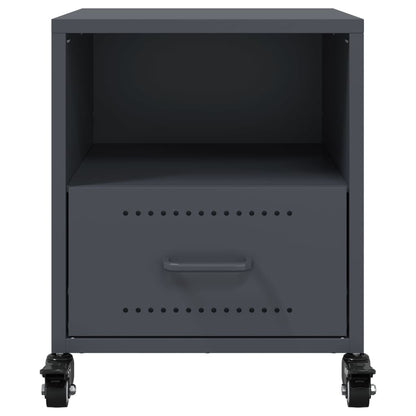 Bedside Cabinets 2 pcs Anthracite 36x39x43.5 cm Steel