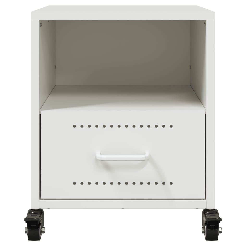 Bedside Cabinets 2 pcs White 36x39x43.5 cm Steel