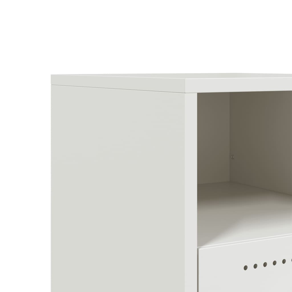 Bedside Cabinets 2 pcs White 36x39x43.5 cm Steel