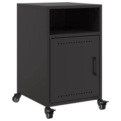 Bedside Cabinet Black 36x39x59 cm Steel