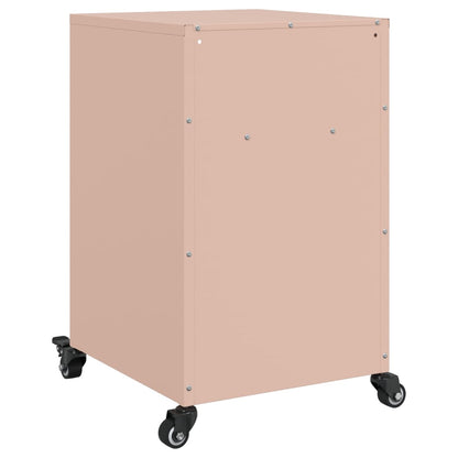 Bedside Cabinet Pink 36x39x59 cm Steel